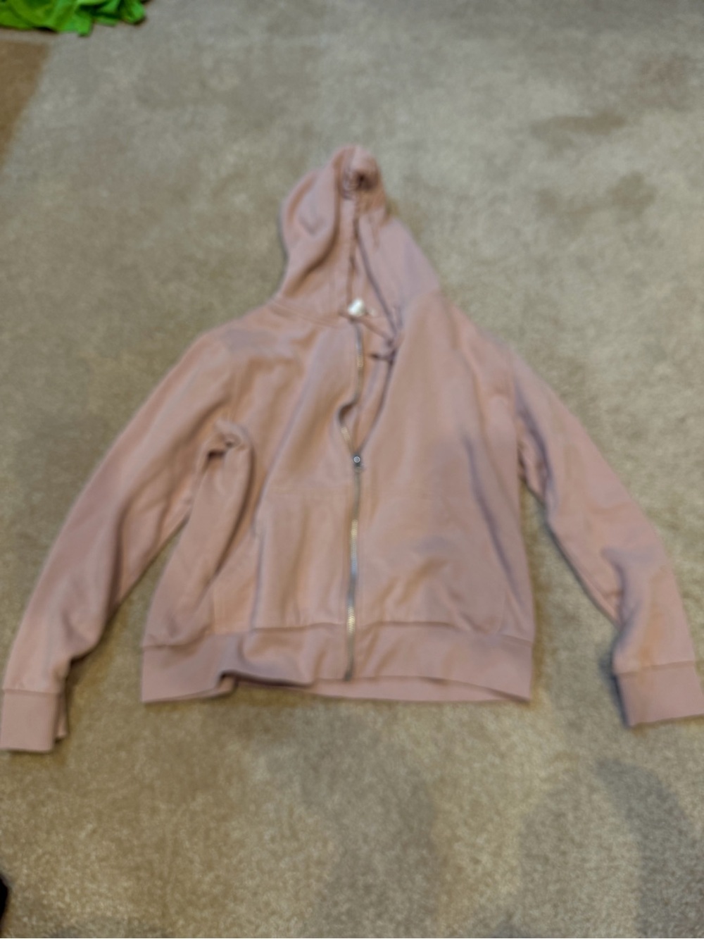 H&M Tan Full Zip Up Hoodie Size Small